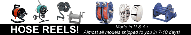Hose Reels for all applications! Home Owner, Commercial and Industrial Sizes/Prices!